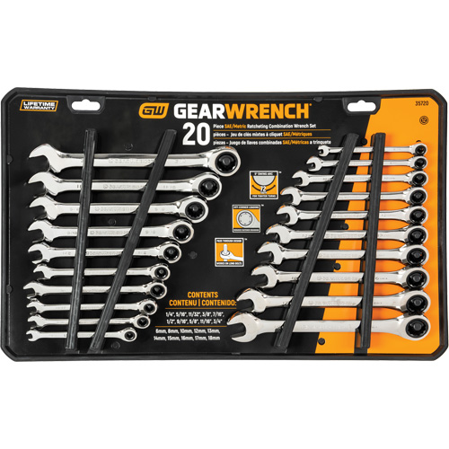72-Tooth Combination Wrench Set - Gearwrench 35720-06