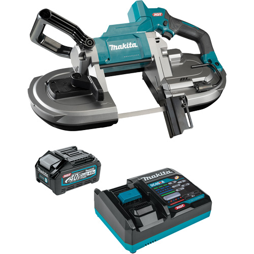 Scie &agrave; ruban sans fil avec moteur sans balai XGT, 40 V, 5" Capacit&eacute; - Makita PB002GM101