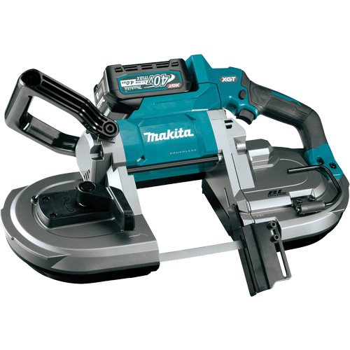 Scie &agrave; ruban sans fil avec moteur sans balai XGT, 40 V, 5" Capacit&eacute; - Makita PB002GM101