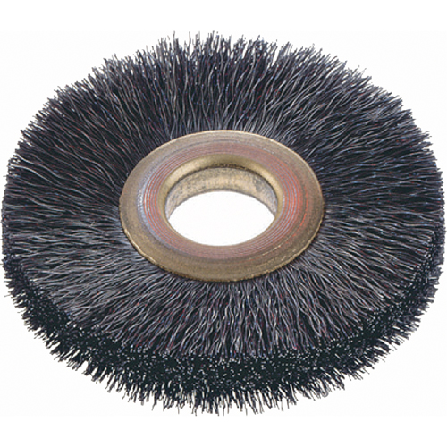 Brosses rotatives &agrave; fils cr&ecirc;p&eacute;s de petit diam&egrave;tre, 3" dia., Fils 0,014", Arbre 1/2" - Osborn 0001109700