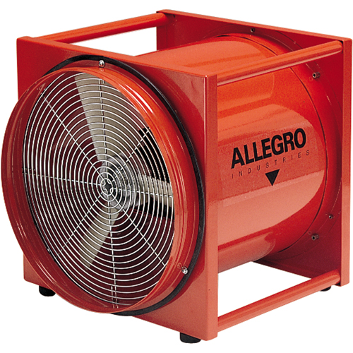 ALLEGRO INDUSTRIES Axial Blowers, 1/2 HP, 2900 CFM, Explosion Proof - Walter Surface Technologies 9515-01