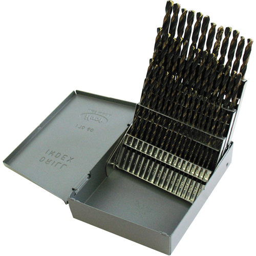 Jobber Length Drill Set, 60 Pieces, High Speed Steel - Clarkson Osborn DR06260