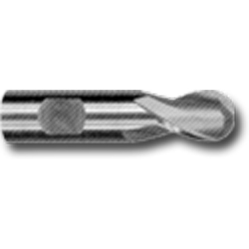 Weldon Shank Ball End Slot Drill Bit, 25/32" Dia., 3-15/32" L, 25/32" Shank, High Speed Cobalt - Clarkson Osborn MC59520