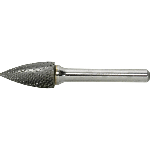 Solid Carbide Burr, SG-3, 3/8" Dia., 1/4" Shank, 3/4" Depth of Cut - Clarkson Osborn SC90082