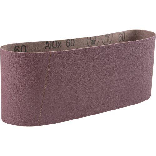 Courroie abrasive en toile 341D, 4" la x 24" lo, Oxyde d'aluminium, Grain 60 - 3M AB66610