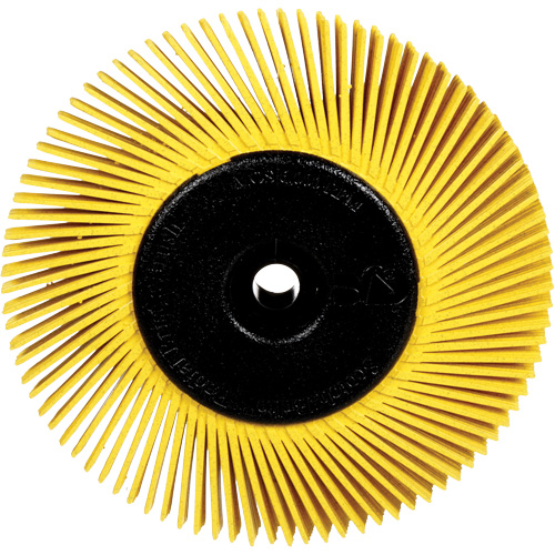 Radial Bristle Brushes for Bench Grinders, 80X Grit, 6" Dia. - 3M SB27606