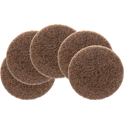 Disque de conditionnement de surface Roloc Scotch-Brite, 2" dia., Grain Cors&eacute;, Oxyde d'aluminium - 3M BP396-K5-KIT