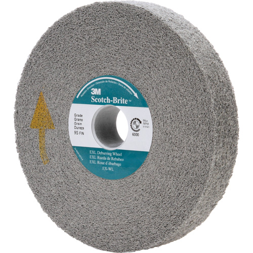 Scotch-Brite EXL Deburring Wheel, 6" x 1", 1" Arbor - 3M SB05132