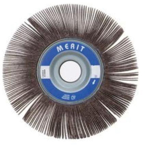 Flap Wheel, Aluminum Oxide, 60 Grit, 14" x 1" x 1-3/4" - Merit 08834120020
