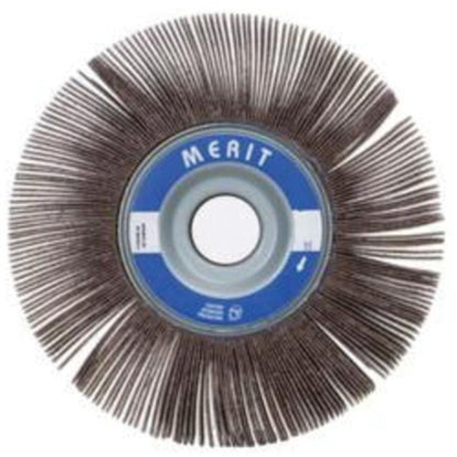 Meule &agrave; lamelles haute performance, Oxyde d'aluminium, Grain 120, 3-1/2" x 1" x 5/8" - Merit 08834122006