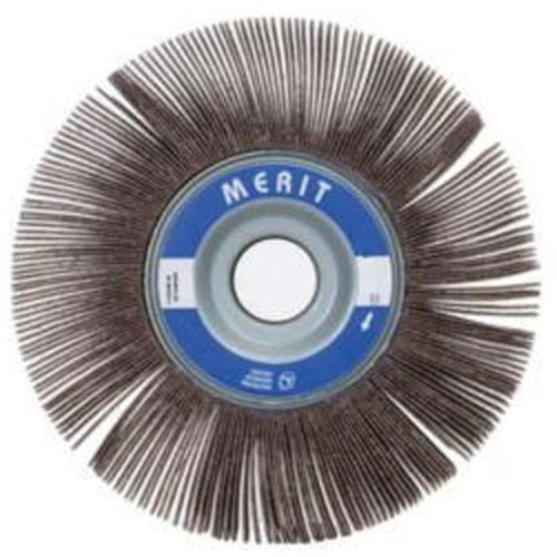 High Performance Flap Wheel, Aluminum Oxide, 60 Grit, 4" x 1-1/2" x 5/8" - Merit 08834122044