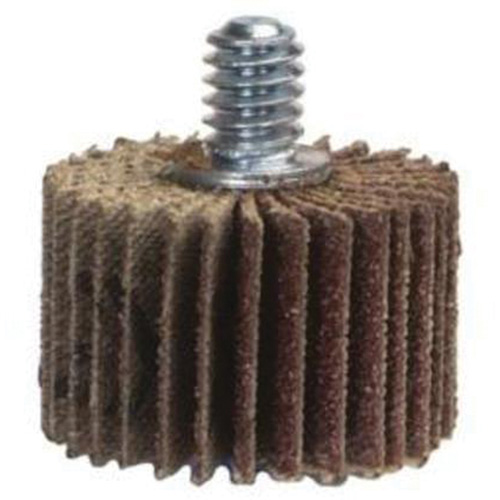 Super Finish Mini Flap Wheel, Aluminum Oxide, 120 Grit, 1-5/8" x 1" x 1/4"-20 - Merit 08834130714