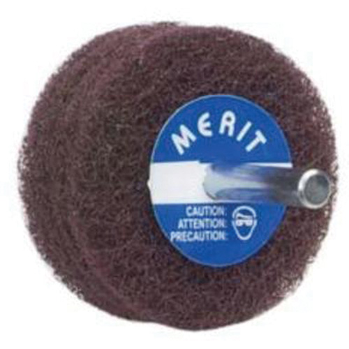 Disques non tiss&eacute;s Abrasotex, 4" dia., Grain Fin, Oxyde d'aluminium - Merit 08834131565
