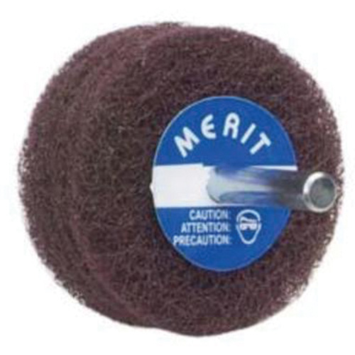 Disques non tiss&eacute;s Abrasotex, 4" dia., Grain Tr&egrave;s fin, Oxyde d'aluminium - Merit 08834131566