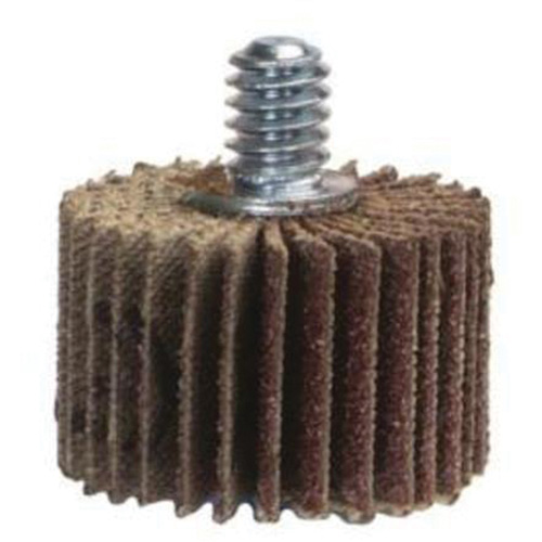 Grind-O-Flex Mini Quick-Change Flap Wheel, Ceramic Alumina, 40 Grit, 2" x 1" x 1/4"-20 - Merit 08834133044