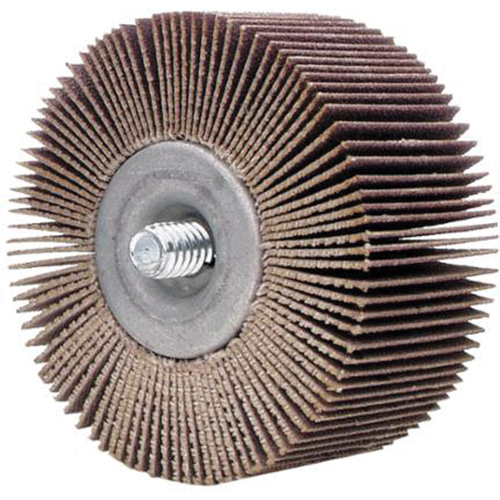 Mini-meule &agrave; lamelles &agrave; changement rapide Grind-O-Flex, Oxyde d'aluminium, Grain 80, 2-1/2" x 1/4" x 1/4"-20 - Merit 08834134002