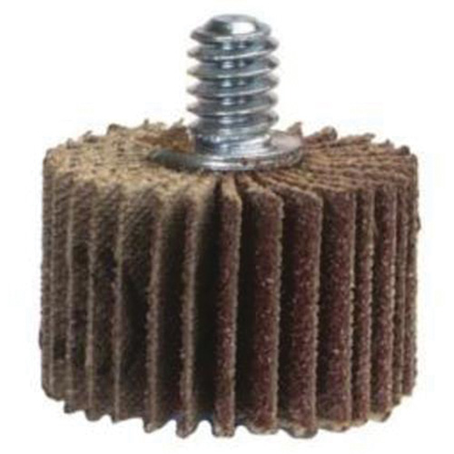 Grind-O-Flex Mini Quick-Change Flap Wheel, Ceramic Alumina, 60 Grit, 2" x 1-1/2" x 1/4"-20 - Merit 08834135201