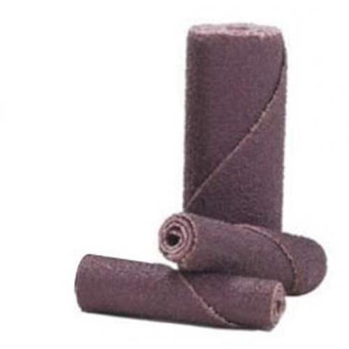 Cartridge Rolls, 80 Grit, 1/4" Dia., Aluminum Oxide, 1-1/2" L, 1/8" Arbor - Merit 08834180081