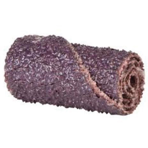 Cartridge Rolls, 60 Grit, 1/2" Dia., Aluminum Oxide, 1" L, 1/8" Arbor - Merit 08834180288