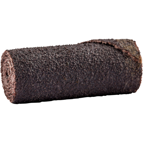 Cartridge Rolls, 80 Grit, 5/8" Dia., Aluminum Oxide, 1-1/2" L, 1/8" Arbor - Merit 08834180789