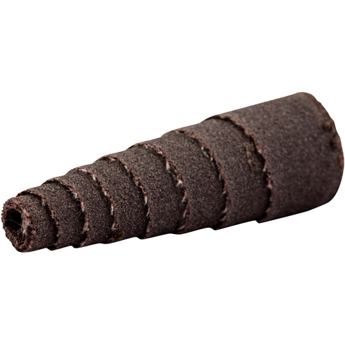 ALO Spiral Cartridge Rolls, 240 Grit, 1/2" Dia., Aluminum Oxide, 1-1/2" L, 1/8" Arbor - Merit 08834181750