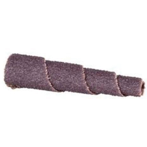 ALO Spiral Cartridge Roll, 80 Grit, 3/4" Dia., Aluminum Oxide, 1-1/2" L, 3/16" Arbor - Merit 08834181809