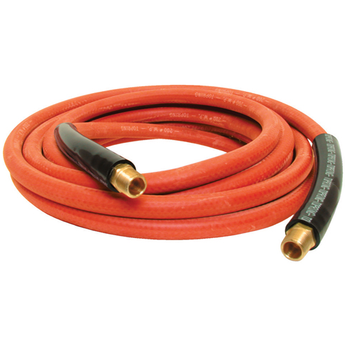 Tuyaux Airflex Premium a/raccords, Air, Caoutchouc, 3/8" dia. x 50', 300 psi, 1/4 NPT - Topring 71.319