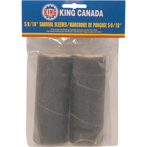 Ensemble de manchon 1-1/2" pour le ponçage du bois avec grain 80 - King Canada SL-515-K-80