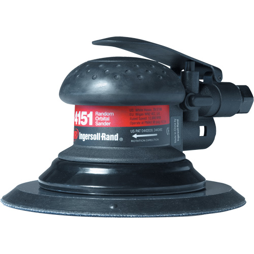 Ponceuse pneumatique &agrave; mouvement orbital, Dia 6", Entr&eacute;e 1/4" NPT, 12 000 Tr/min - Ingersoll Rand 4151