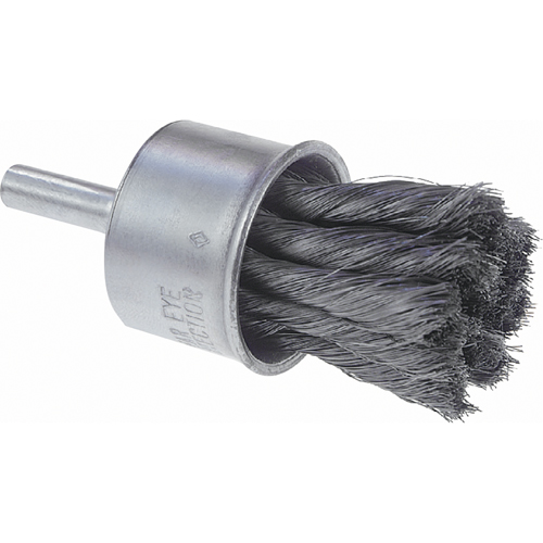 Knot Wire End Brush, 1" Dia., 0.006" Wire Dia., 1/4" Shank - Osborn 0003001400