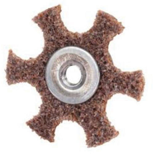 Disque abrasif en forme d'&eacute;toile pour pr&eacute;paration de surface Abrasotex , 2" dia., Grain Cors&eacute;, Oxyde d'aluminium - Merit 08834185926