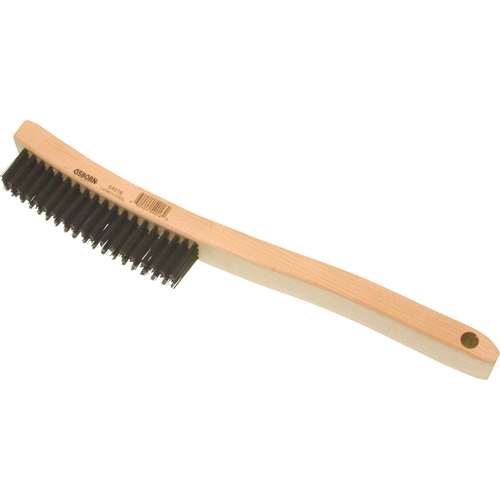 Brosses de grattage a/manche recourb&eacute;, Acier, 4 x 19 rangs de fils, Longueur 13-11/16" - Osborn 0005401600