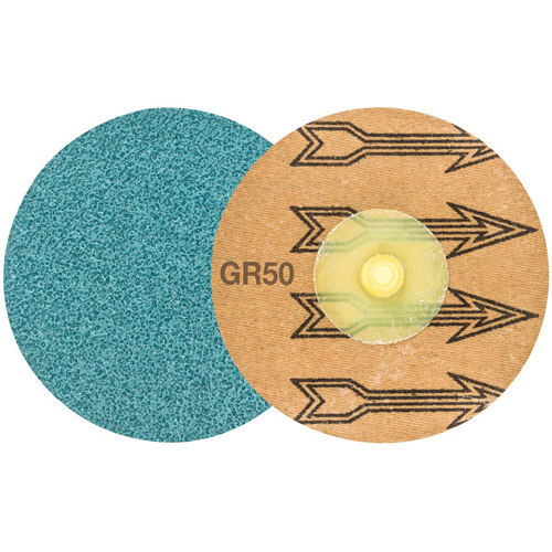 TWIST TOPCUT Sanding Disc, 3" Dia., 50 Grit, Zirconium - Walter Surface Technologies 04D305