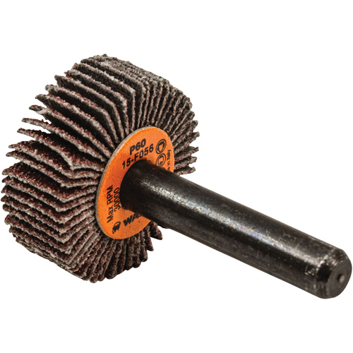 Flap Wheels - Coolcut Flap Wheels, Aluminum Oxide, 60 Grit, 1" x 3/8" x 1/4" - Walter Surface Technologies 15F056