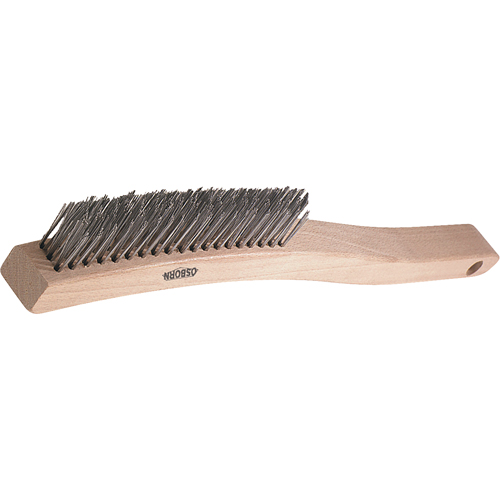 V-Trim Long Handle Scratch Brushes, Steel, 3 x 19 Wire Rows, 13-3/4" Long - Osborn 0005410600