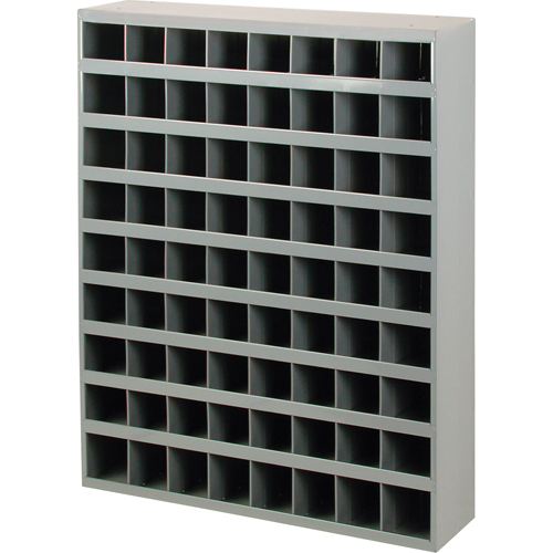 Steel Storage Bin Cabinet, 33-3/4" W x 8-1/2" D x 42" H, Grey - Durham Manufacturing 350-95