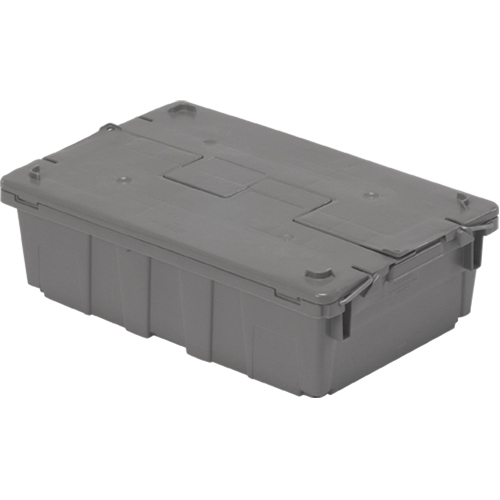 Flipak&reg; Polyethylene Plastic (PE) Distribution Containers, 20.6" x 13.5" x 6.5", Grey - Orbis 5879403