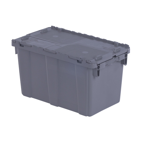 Contenants de distribution Flipak en plastique poly&eacute;thyl&egrave;ne (PE), 22,3" x 13" x 12,8", Gris - Orbis 5272601