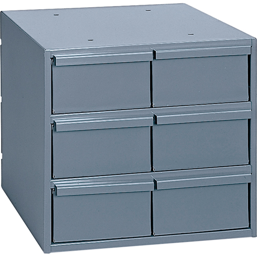 Casiers &agrave; tiroirs industriels, 6 tiroirs, 11-3/4" la x 11-5/8" p x 10-7/8" h, Gris - Durham Manufacturing 001-95
