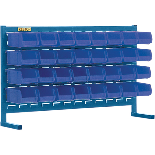 Louvered Rack with Bins, 32 Bins, 36" W x 8-1/4" D x 22" H - KLETON 