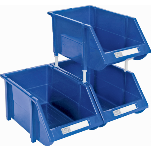 Bac empilable & &agrave; suspendre, 4-13/16" la, 3-3/16" h x 7-1/8" p, Bleu - KLETON 