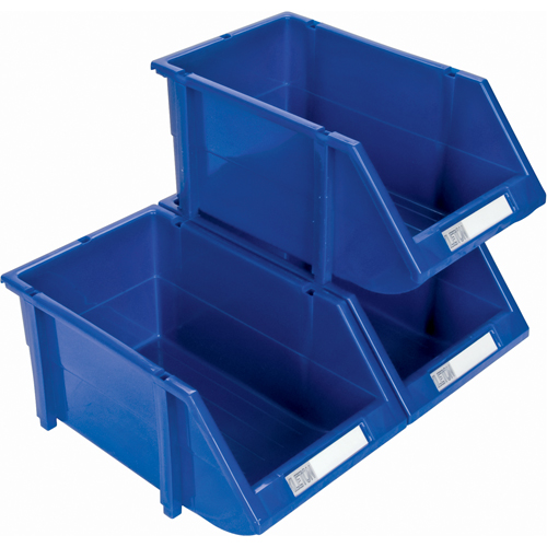 Bac empilable & &agrave; suspendre, 4-13/16" la, 3-3/16" h x 7-1/8" p, Bleu - KLETON 