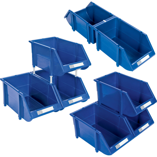 Bac empilable & &agrave; suspendre, 4-13/16" la, 3-3/16" h x 7-1/8" p, Bleu - KLETON 