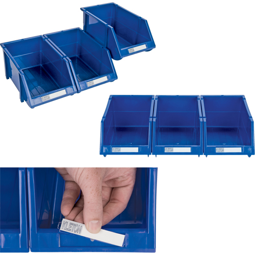 Bac empilable & &agrave; suspendre, 4-13/16" la, 3-3/16" h x 7-1/8" p, Bleu - KLETON 