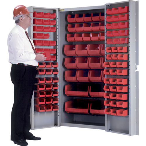 Deep-Door Combination Cabinet, 38" W x 24" D x 72" H, 36 Shelves - KLETON 