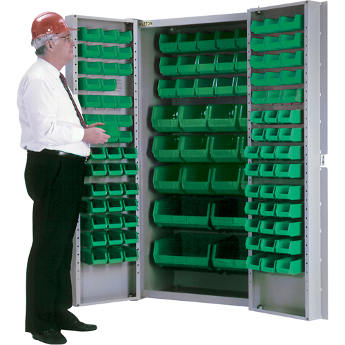 Deep-Door Combination Cabinet, 38" W x 24" D x 72" H, 36 Shelves - KLETON 