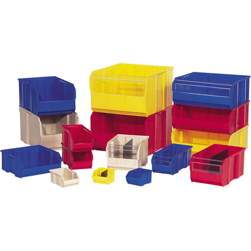 Ultra Stack & Hang Bin, 4-1/8" W x 3" H x 5" D, Blue - Quantum Storage System QUS200BL
