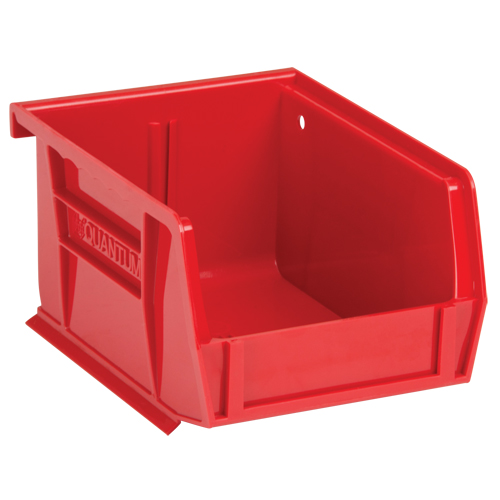 Bacs ultra empilable & suspendable, 4-1/8" la, 3" h x 5-3/8" p, Rouge - Quantum Storage System QUS210RD