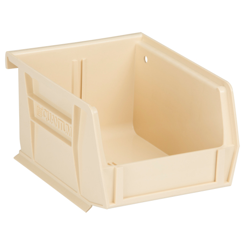 Ultra Stack & Hang Bin, 4-1/8" W x 3" H x 5-3/8" D, Ivory - Quantum Storage System QUS210IV