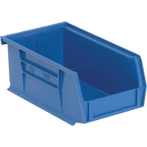 Ultra Stack & Hang Bin, 4-1/8" W x 3" H x 7-3/8" D, Blue - Quantum Storage System QUS220BL